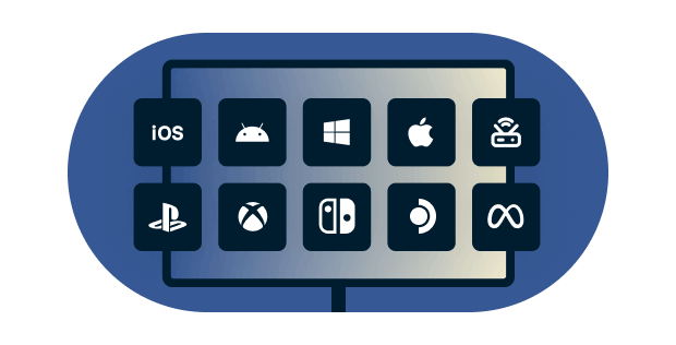 Access content you want on PlayStation, Nintendo Switch, Xbox, and other devices.